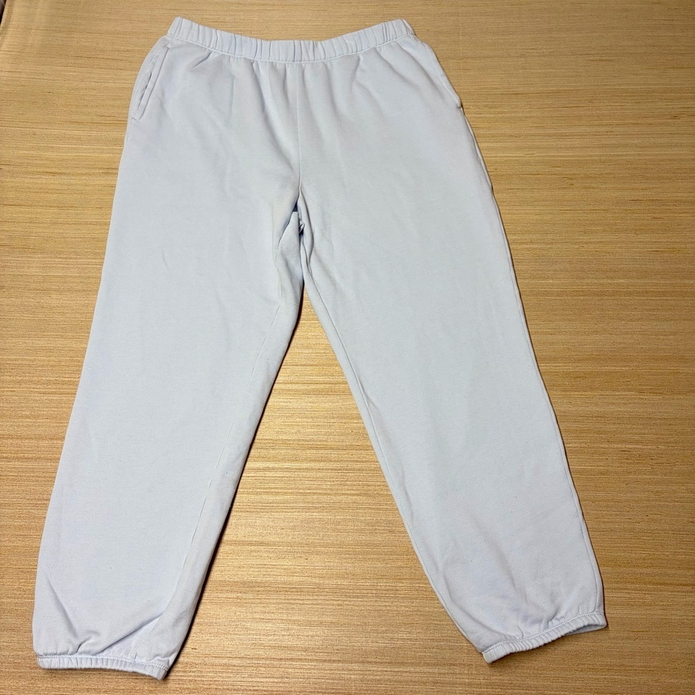 Aerie Light BLUE Jogger Sweatpants Womens XL Athleisure Baggy Comfy Pockets
